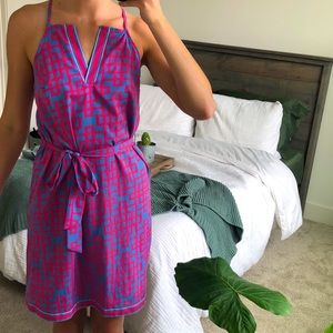 Pink & Blue Dress
